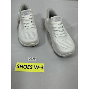 Men’s NWT BNQ Wide Lace Up Sneakers Us 11 White Mesh